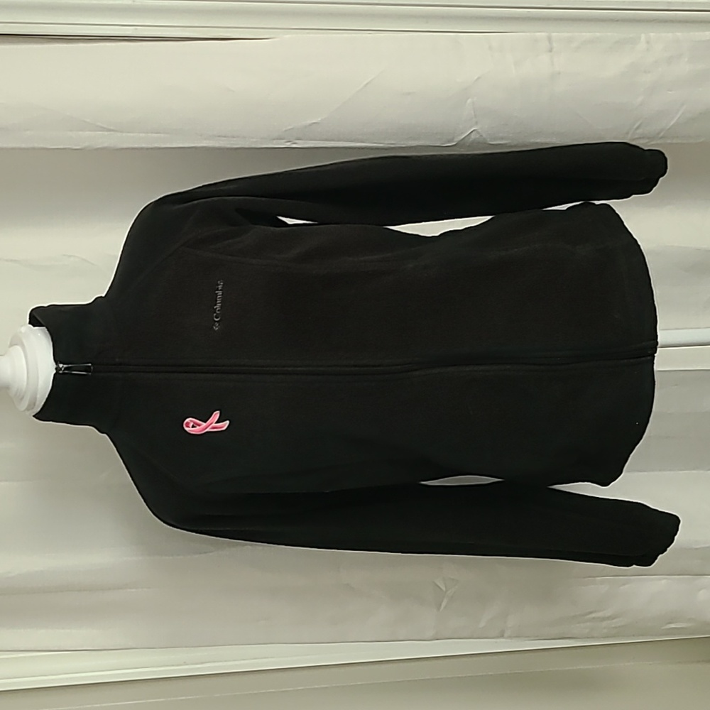 Columbia Jacket w Embroidered Breast Cancer Ribbon Size S
